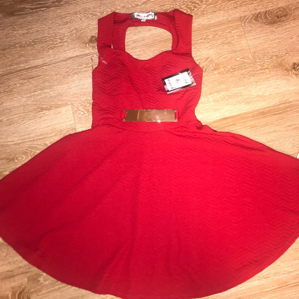 NWT Red pin up style Oona & Maud Dress